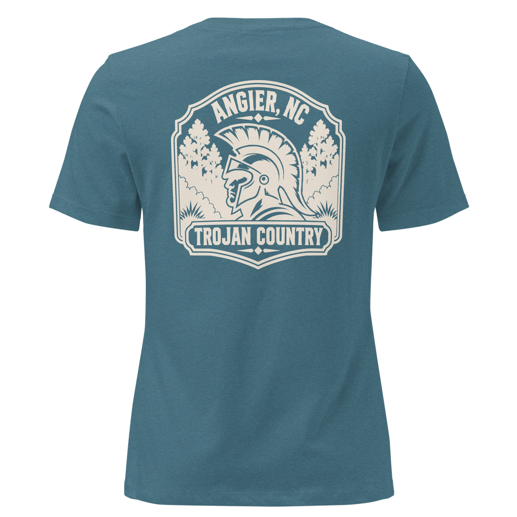 Angier NC - Trojan Country- Women's Relaxed T-Shirt