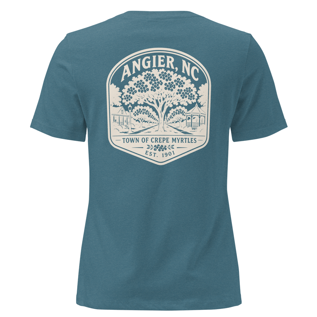 Angier NC - Street of Crepe Myrtles- Women's Relaxed T-Shirt