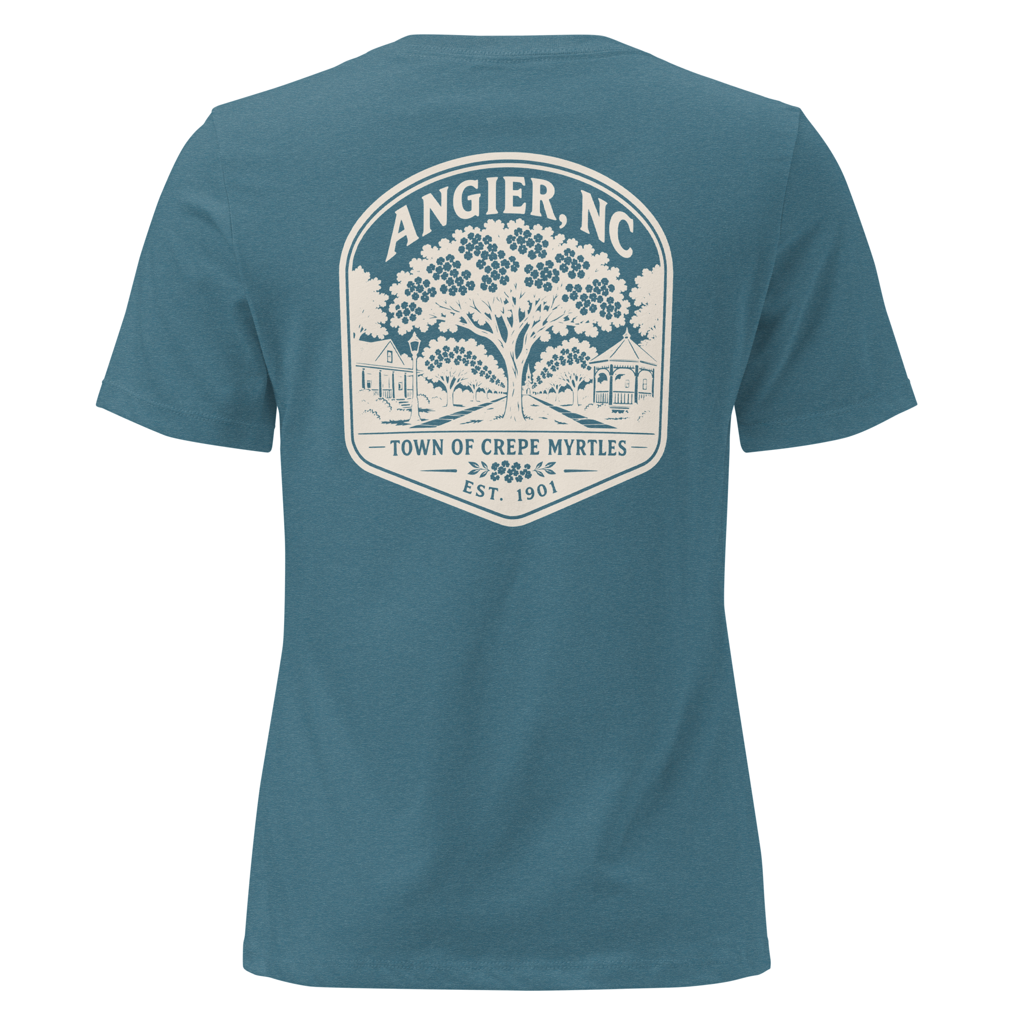 Angier NC - Street of Crepe Myrtles- Women's Relaxed T-Shirt