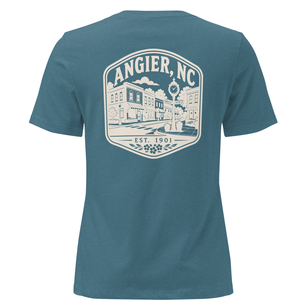 Angier NC - Downtown- Women's Relaxed T-Shirt