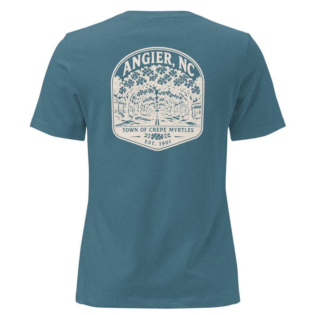 Angier NC - Town of Crepe Myrtles- Women's Relaxed T-Shirt
