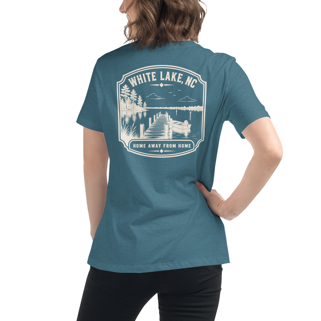 White Lake NC - Home Away from Home- Women's Relaxed T-Shirt
