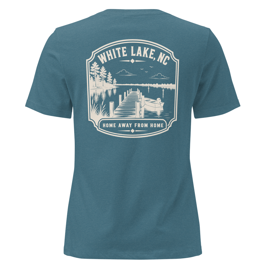 White Lake NC - Home Away from Home- Women's Relaxed T-Shirt
