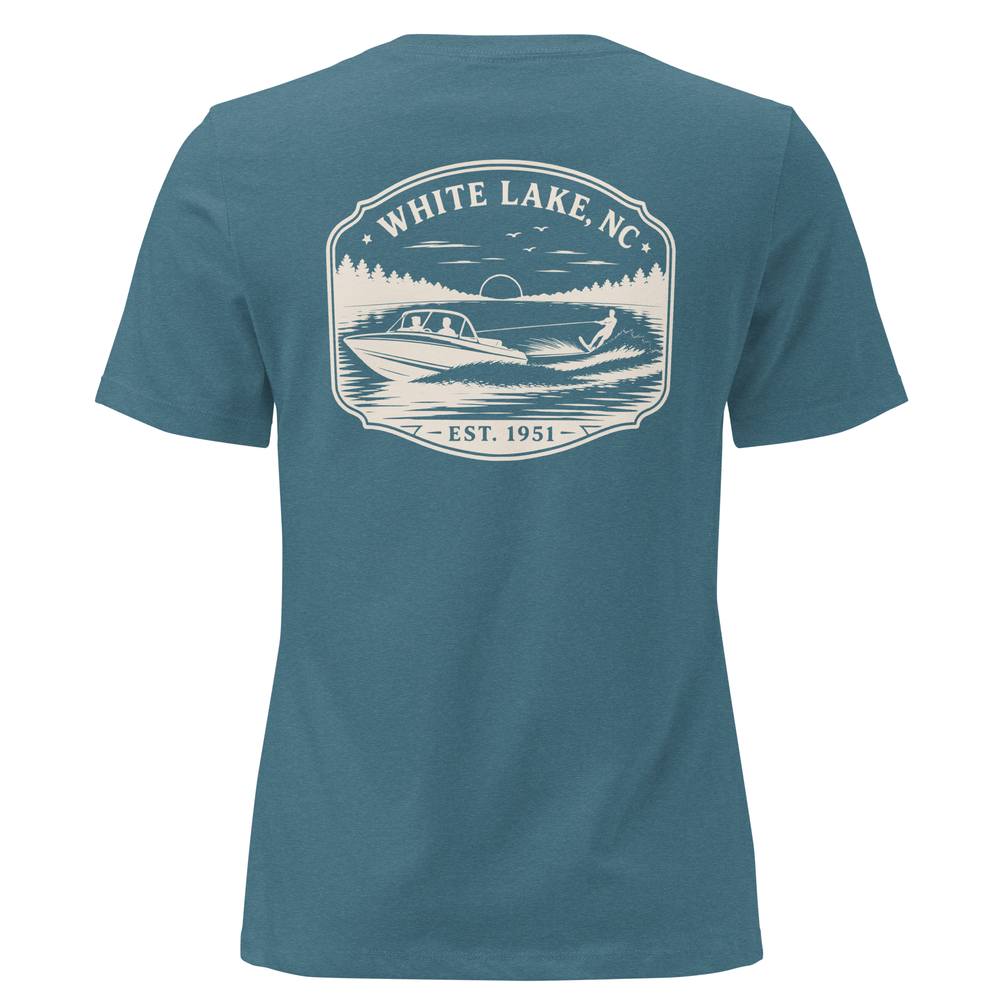 White Lake NC - Boat Fun- Women's Relaxed T-Shirt