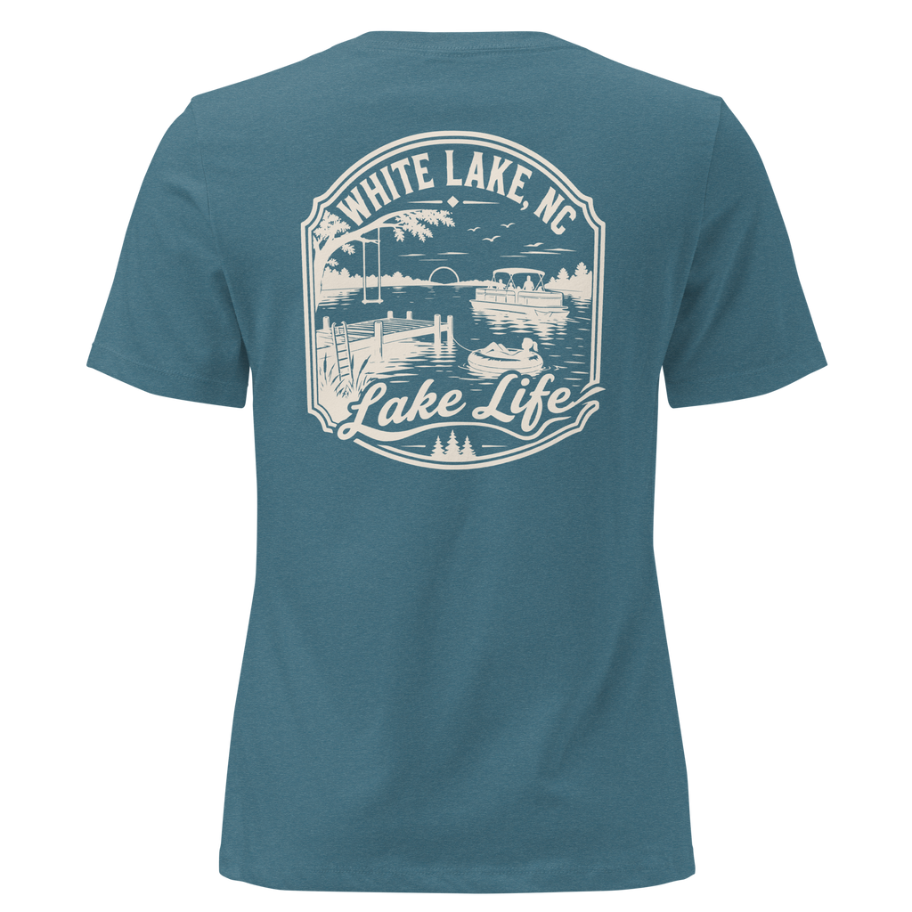 White Lake NC - Lake Life- Women's Relaxed T-Shirt