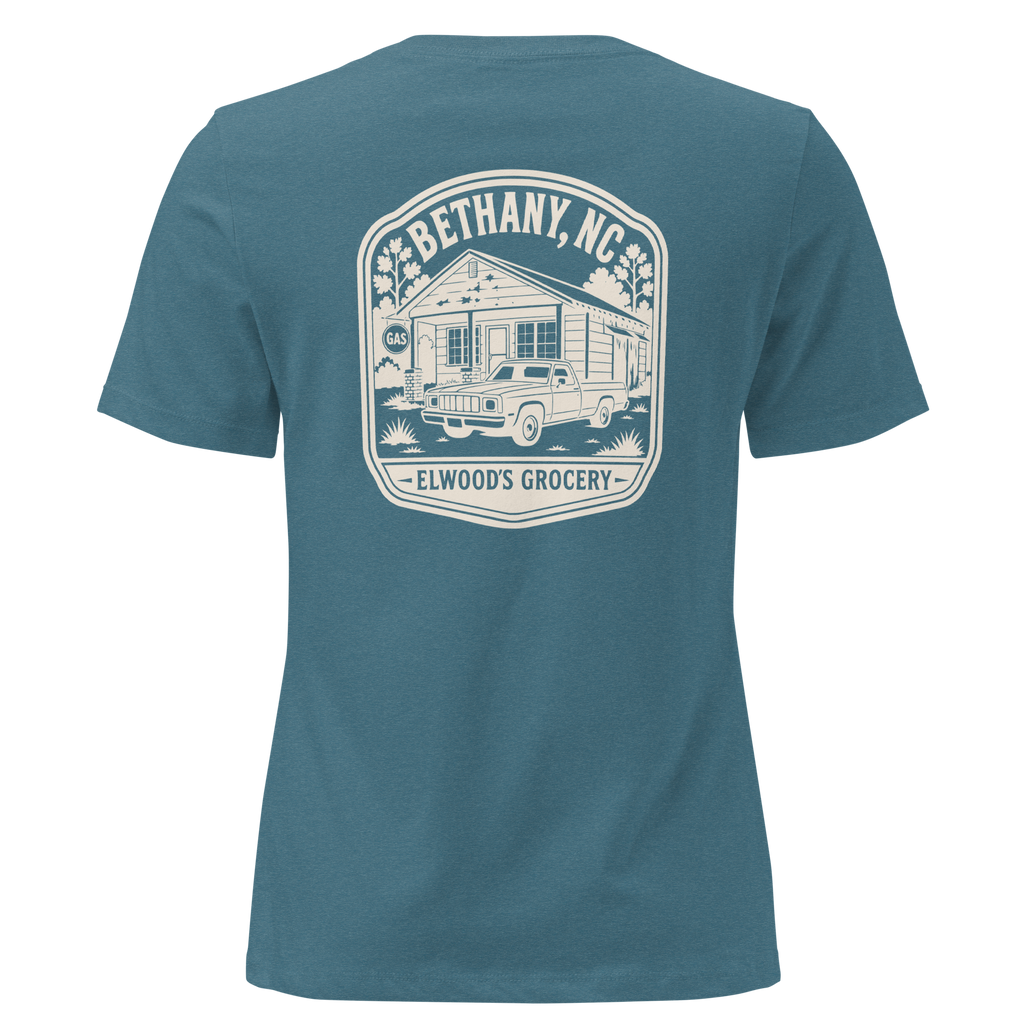 Bethany NC - Elwood's Grocery- Women's Relaxed T-Shirt