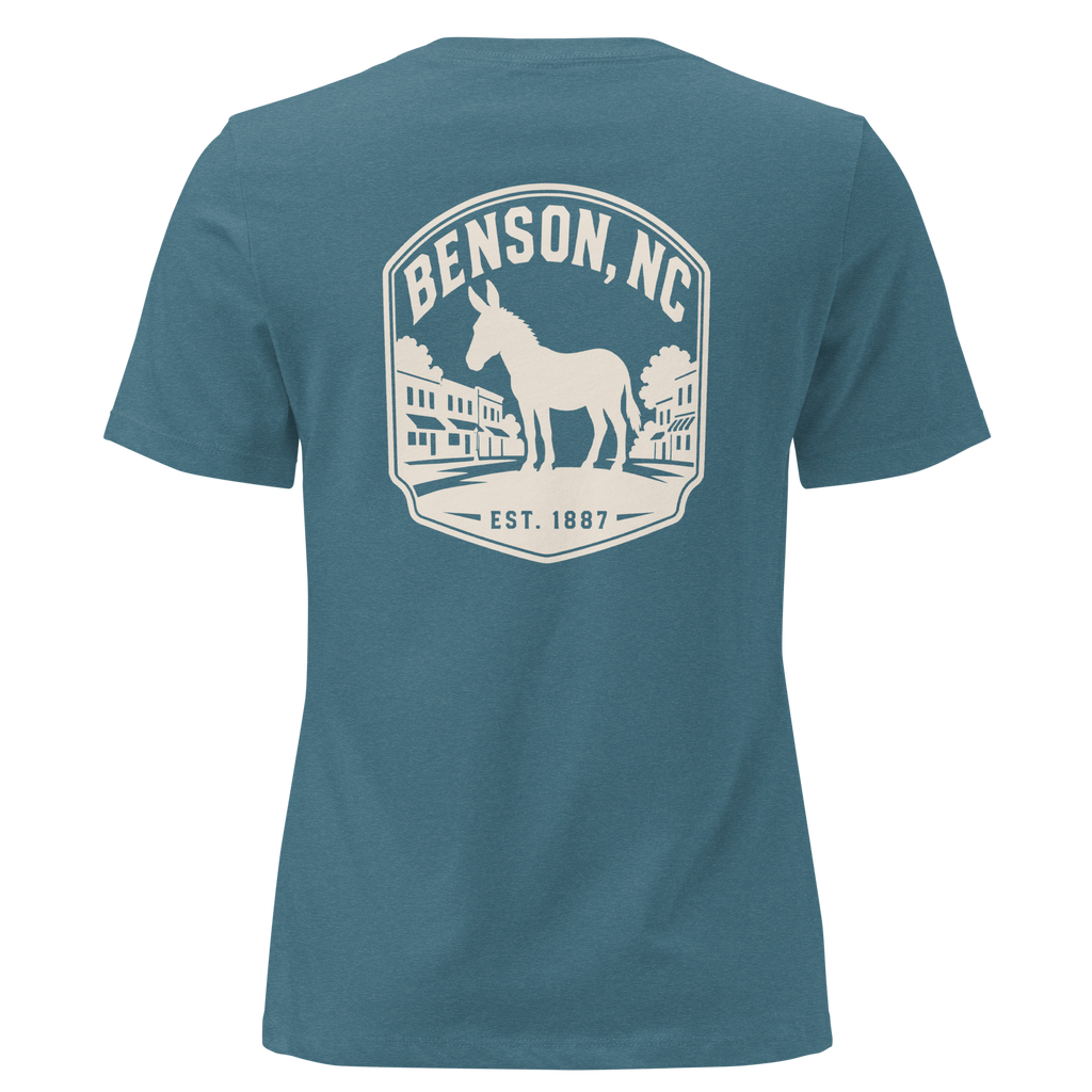 Benson NC - Mule Town - Women's Relaxed T-Shirt