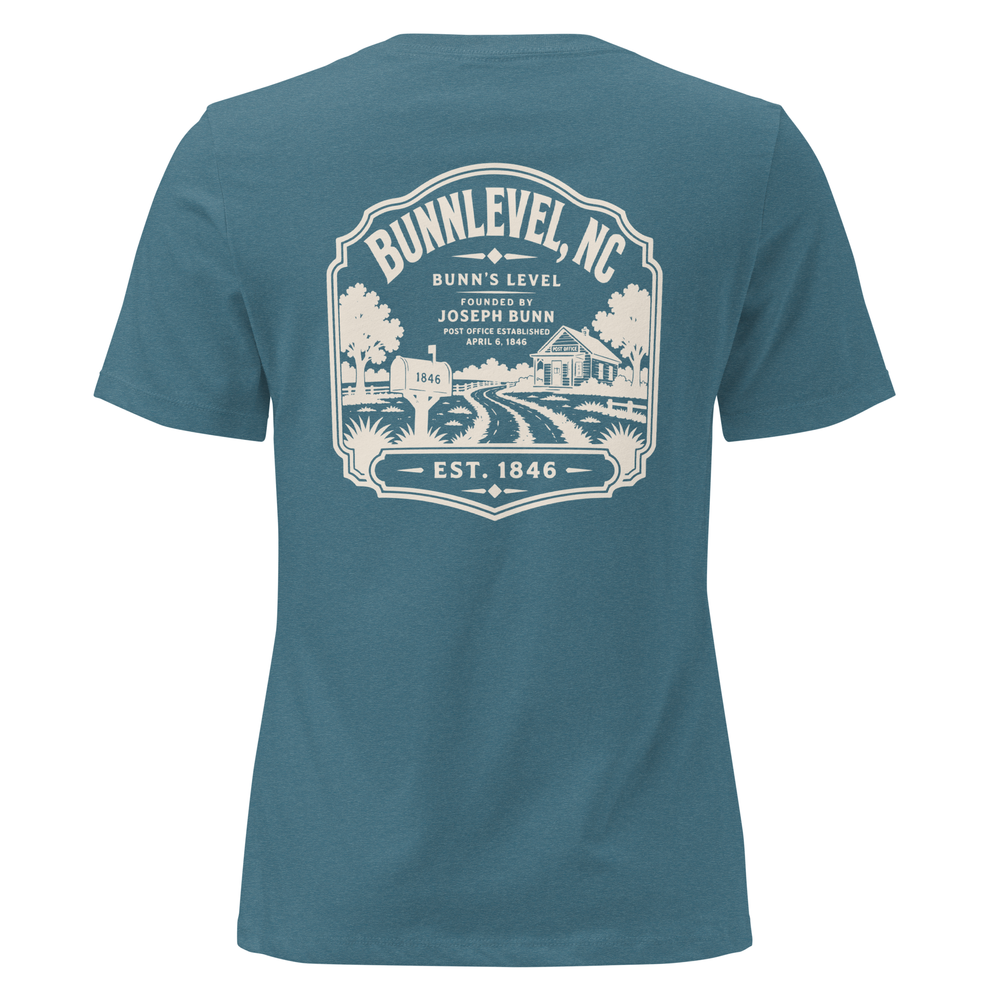Bunnlevel NC - Town Heritage- Women's Relaxed T-Shirt