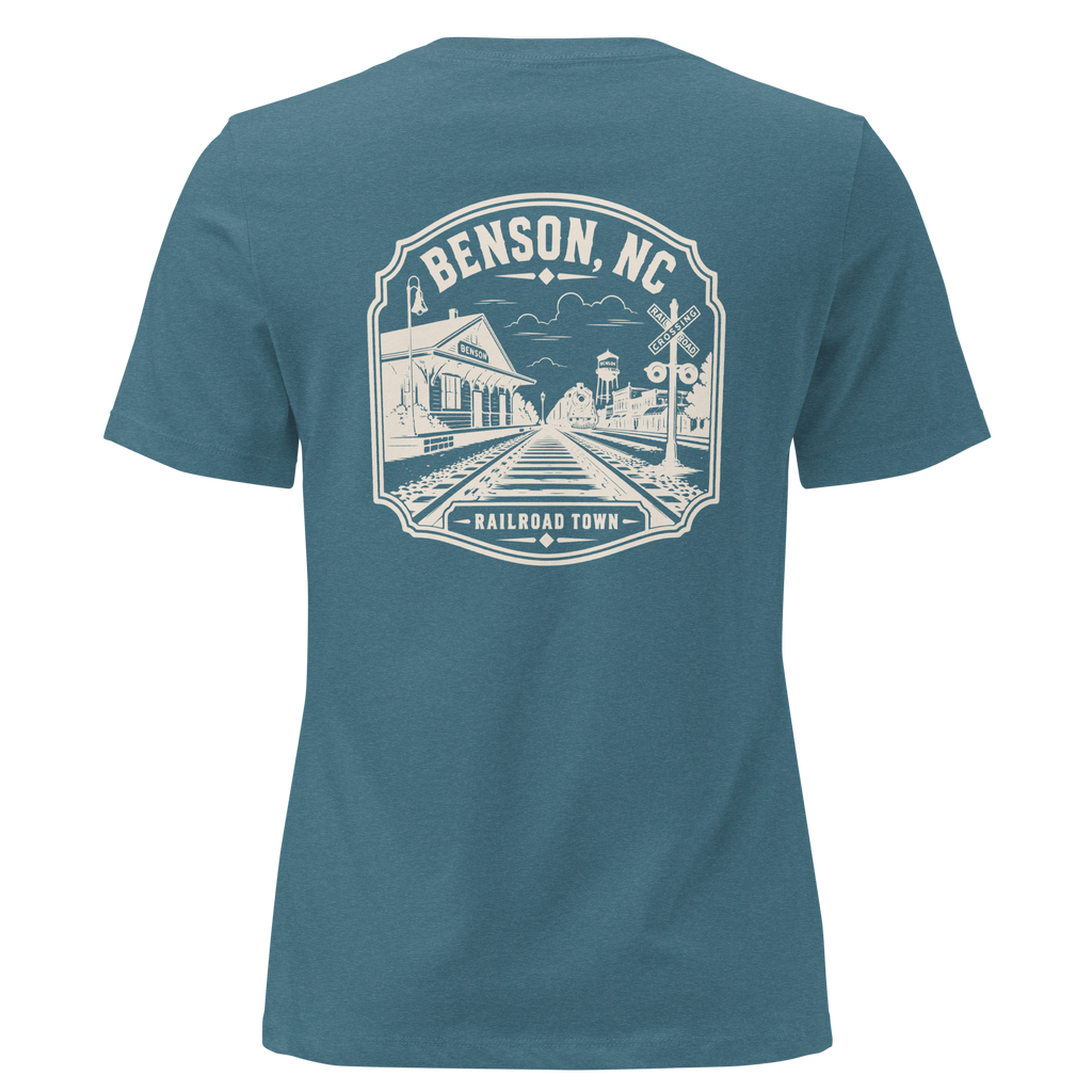 Benson NC - Railroad Town - Women's Relaxed T-Shirt