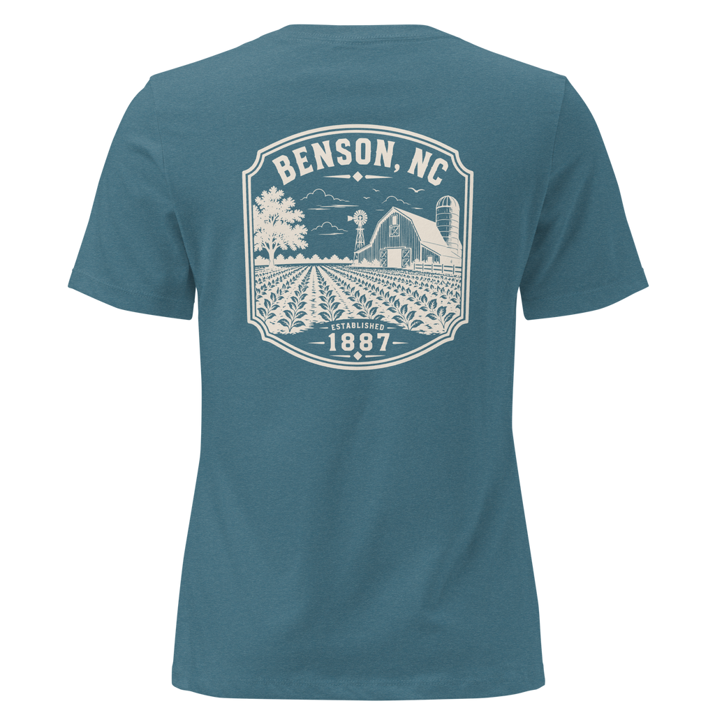Benson NC - Farm Country - Women's Relaxed T-Shirt