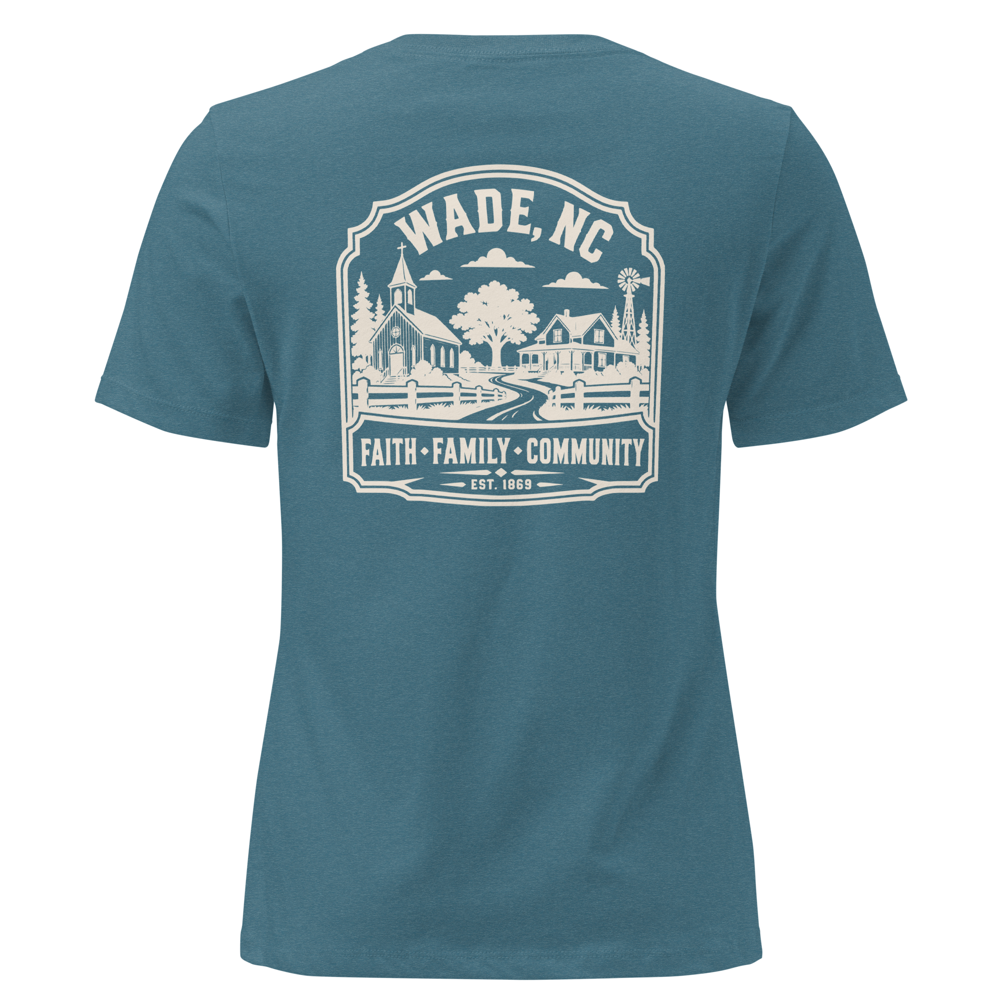 Wade NC - Faith Family Community- Women's Relaxed T-Shirt