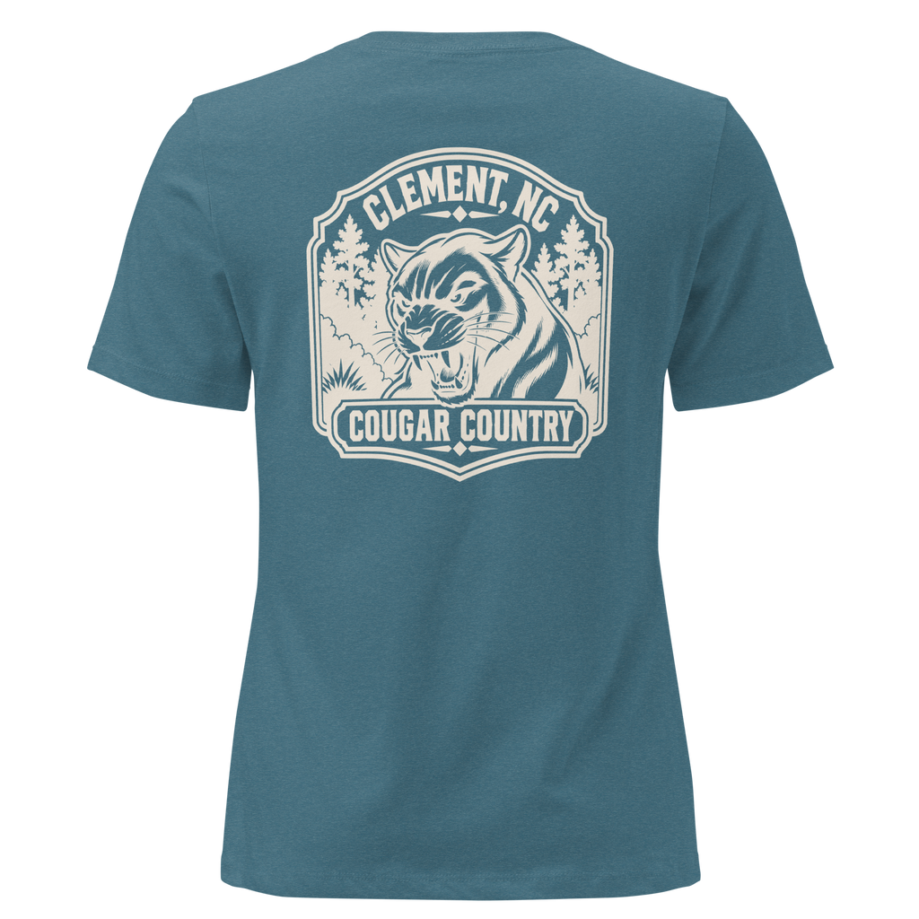 Clement NC - Cougar Country- Women's Relaxed T-Shirt