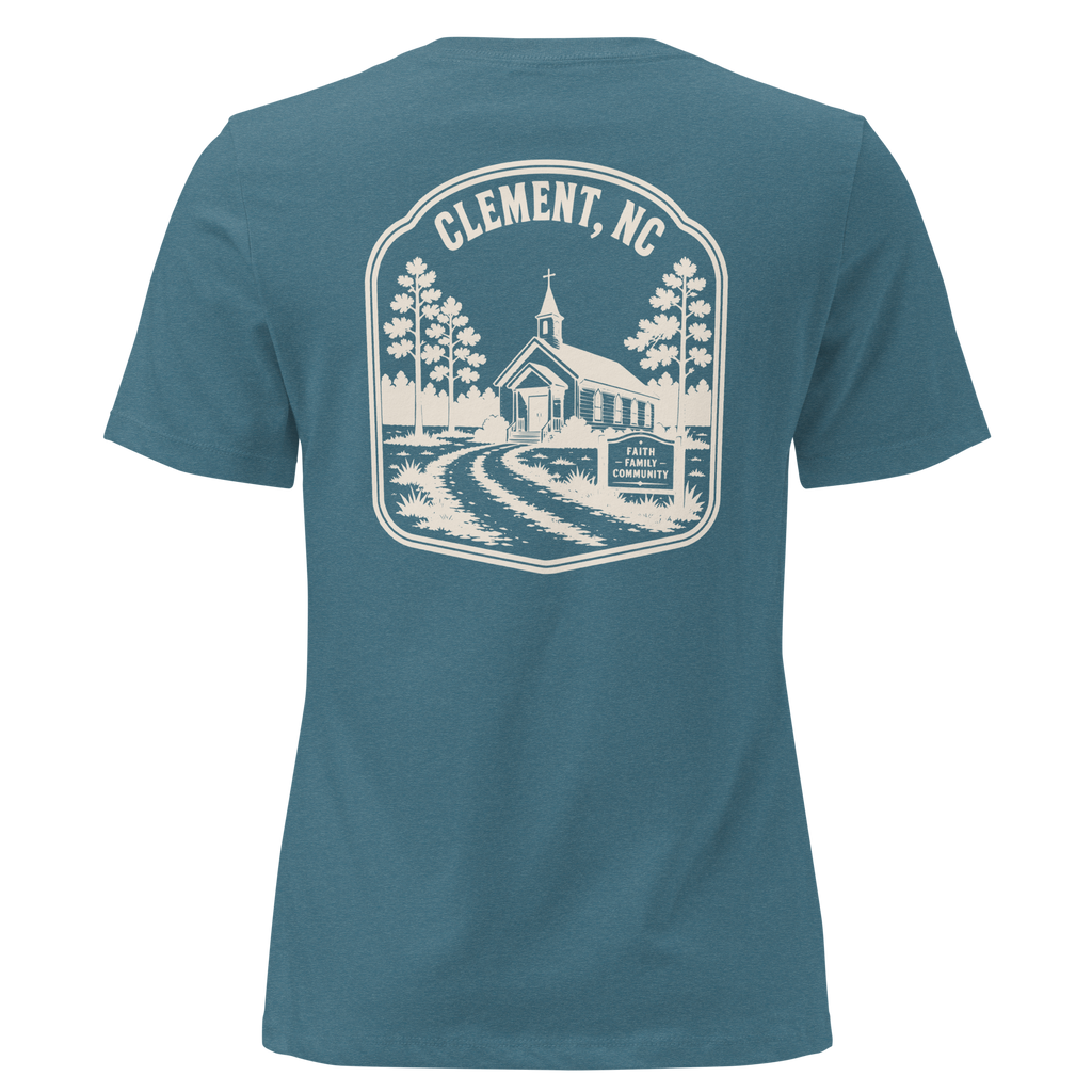 Clement NC - Faith & Family- Women's Relaxed T-Shirt