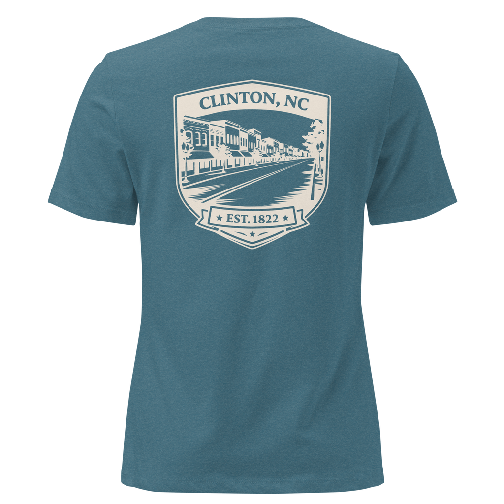 Clinton NC - Downtown- Women's Relaxed T-Shirt