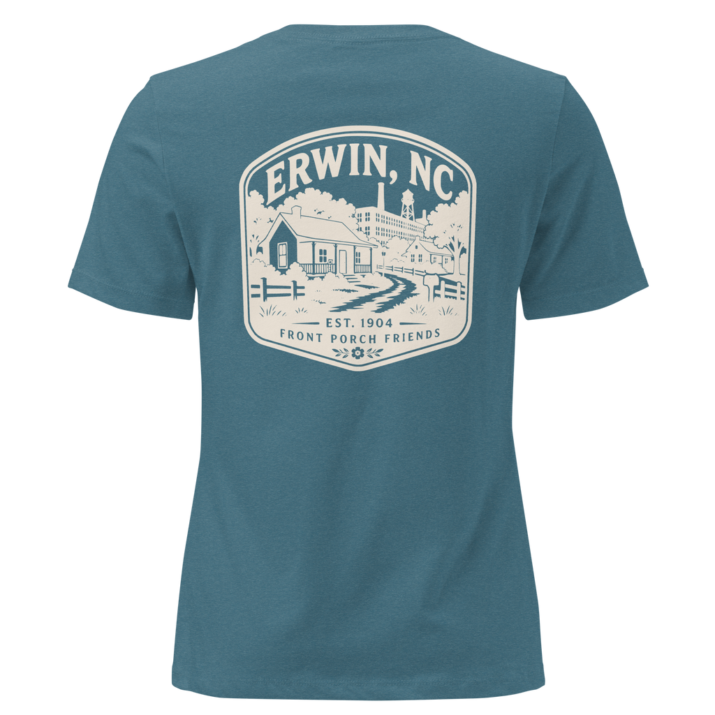 Erwin NC - Mill Town- Women's Relaxed T-Shirt