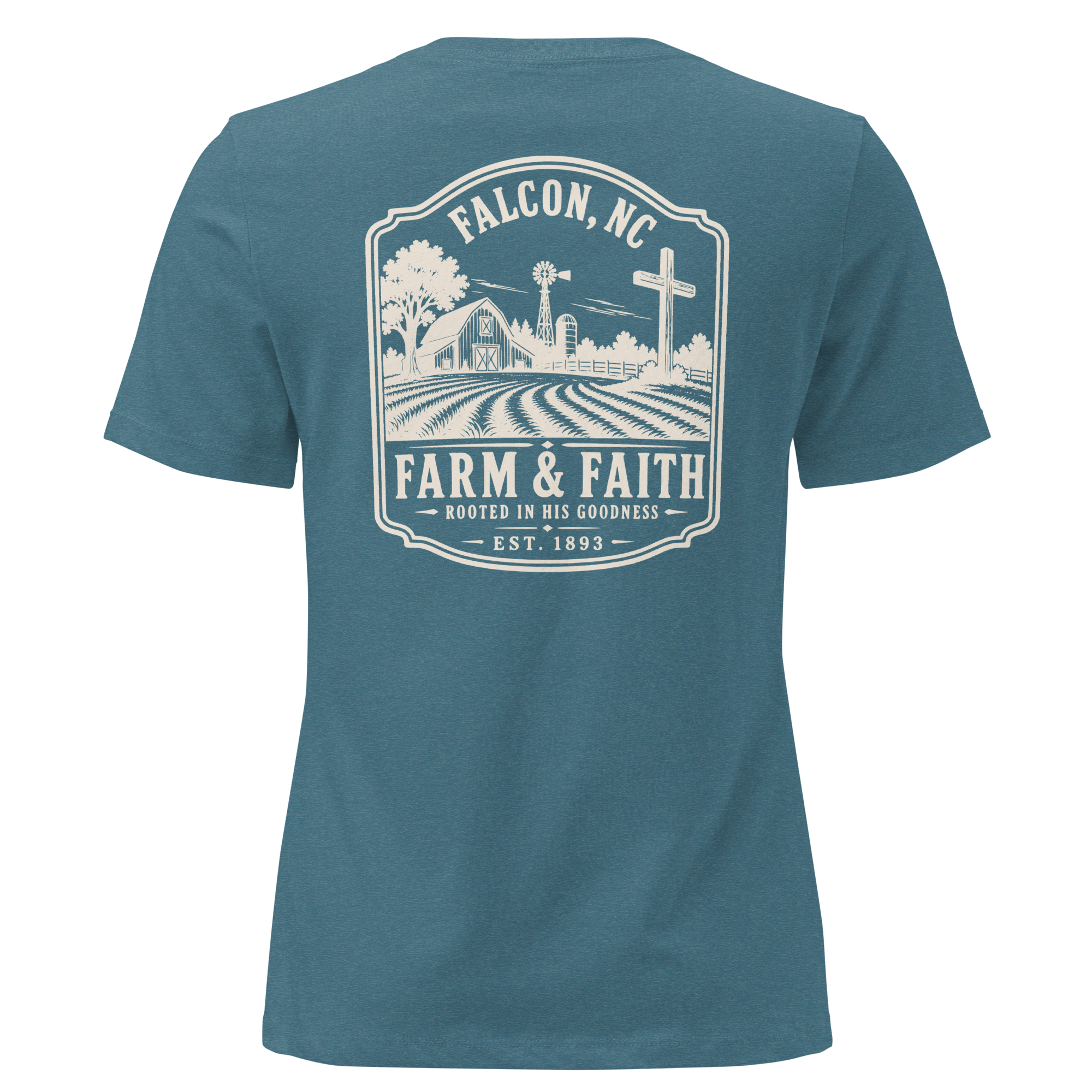Falcon NC - Farm & Faith- Women's Relaxed T-Shirt