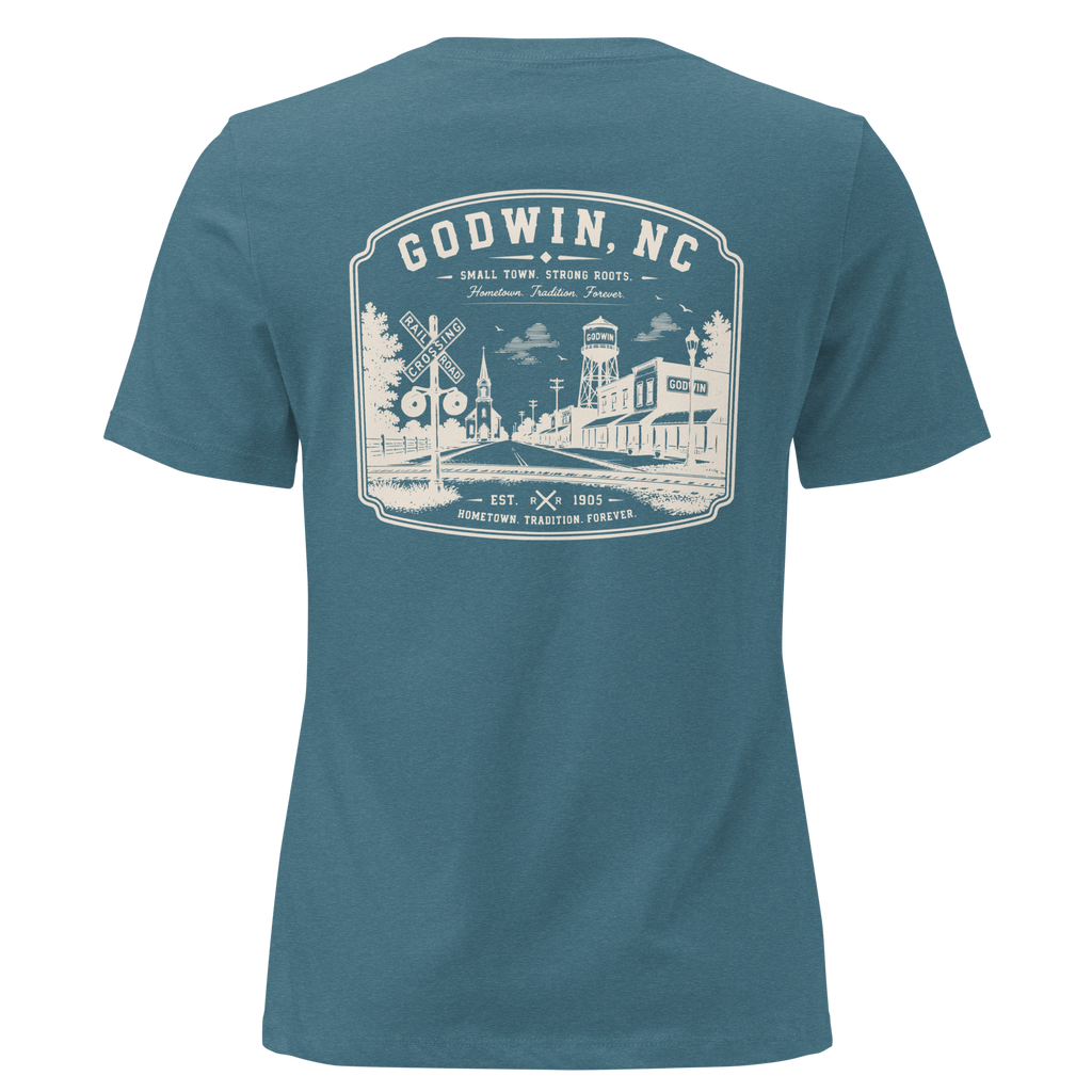 Godwin NC - Small Town Roots- Women's Relaxed T-Shirt