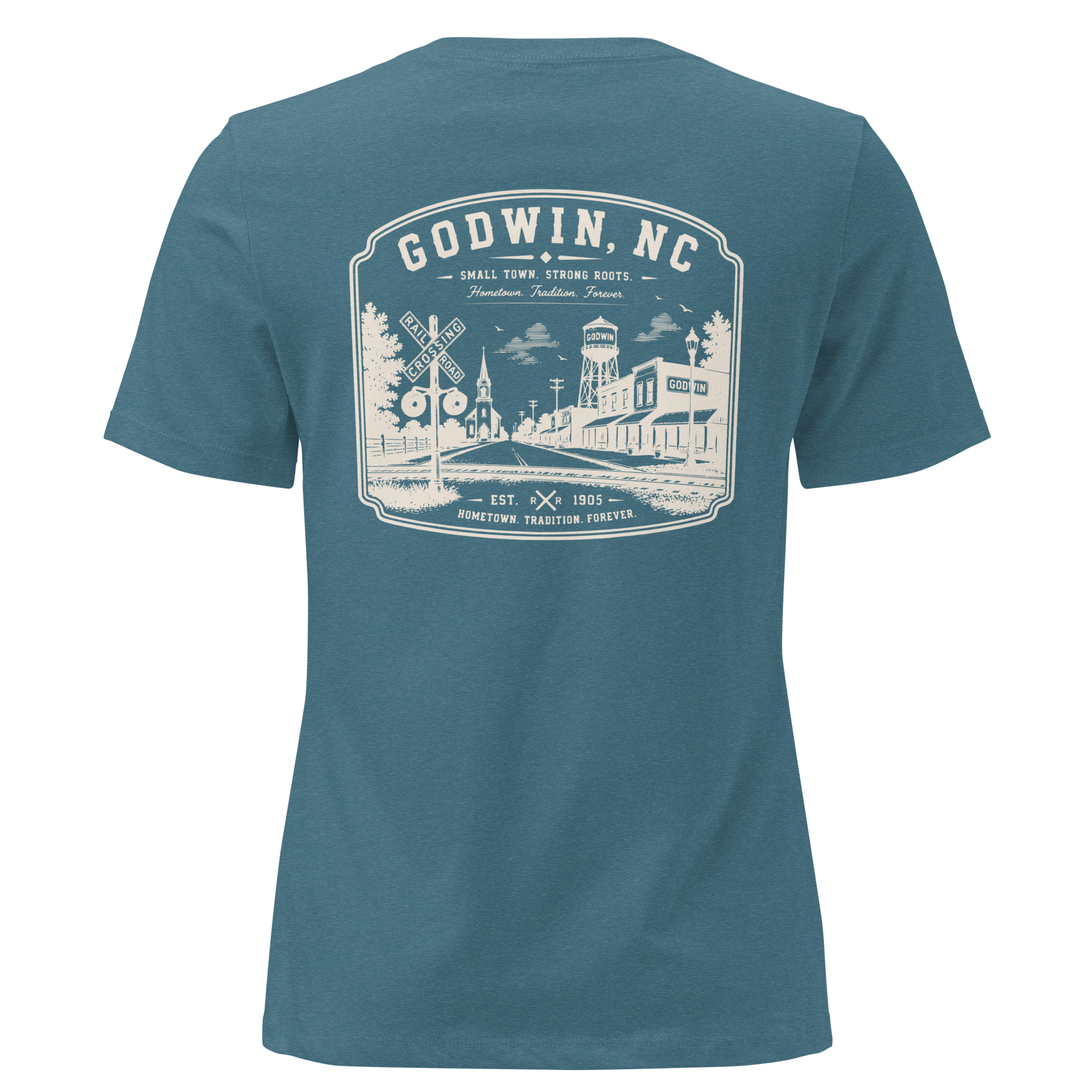 Godwin NC - Small Town Roots- Women's Relaxed T-Shirt