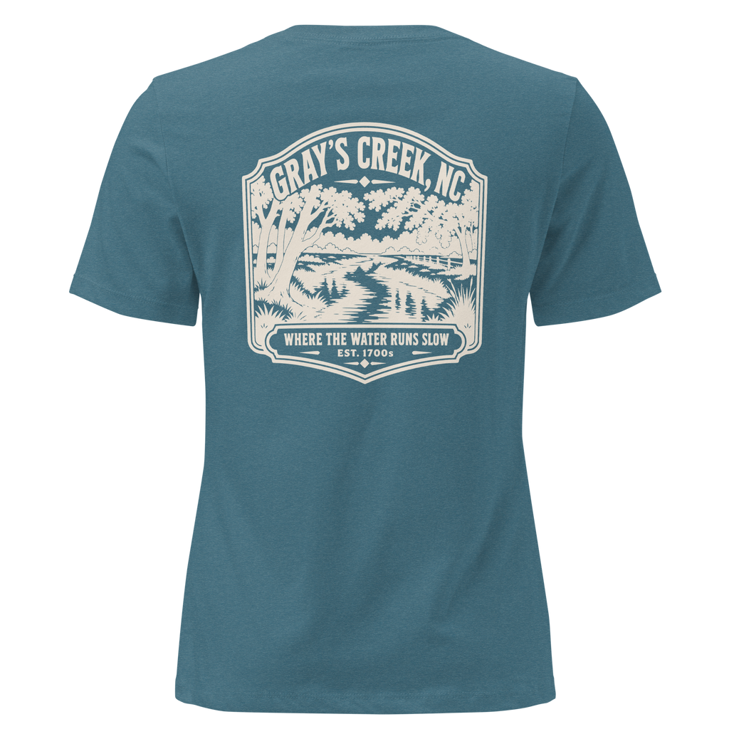 Gray's Creek NC - The Creek- Women's Relaxed T-Shirt