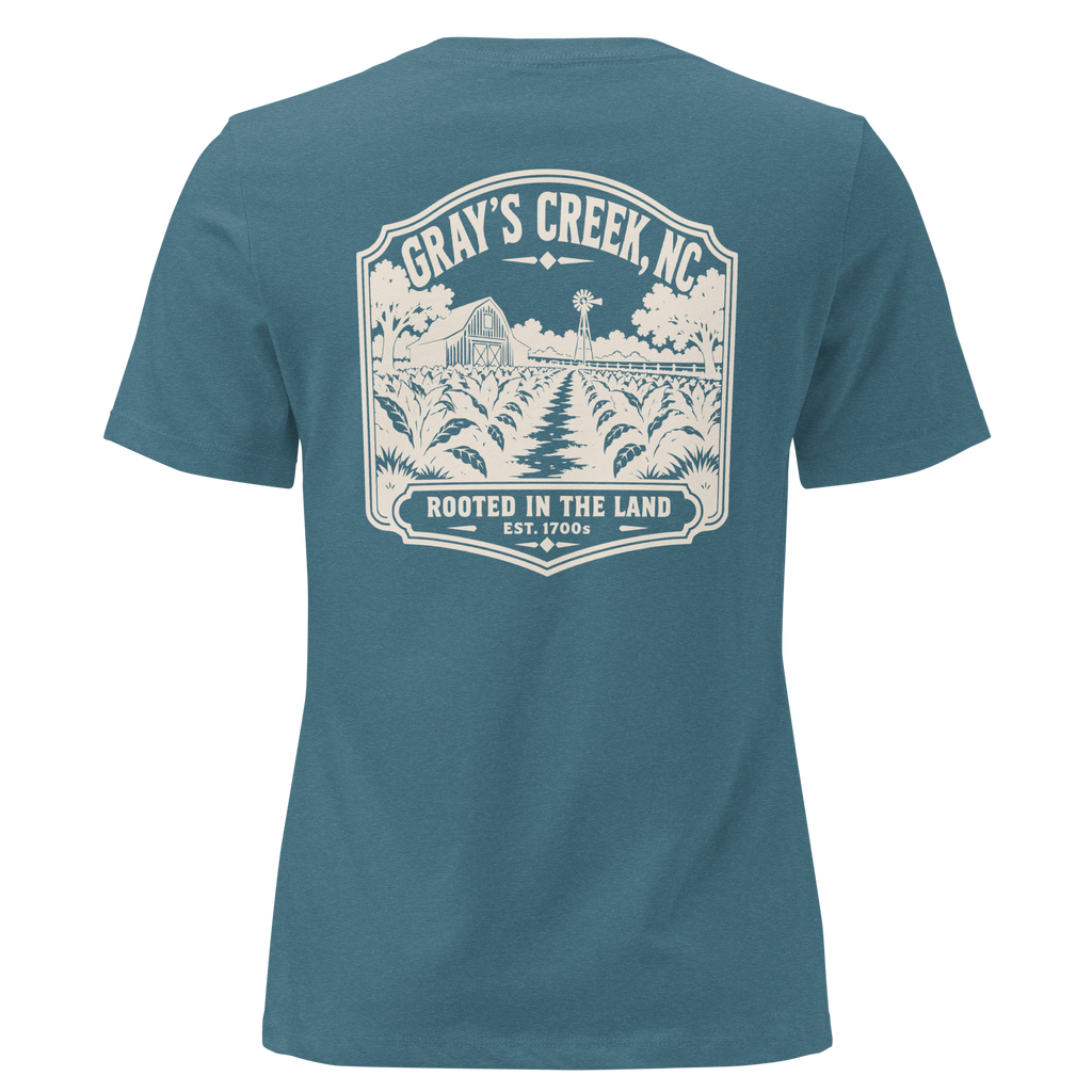 Gray's Creek NC - Rooted- Women's Relaxed T-Shirt