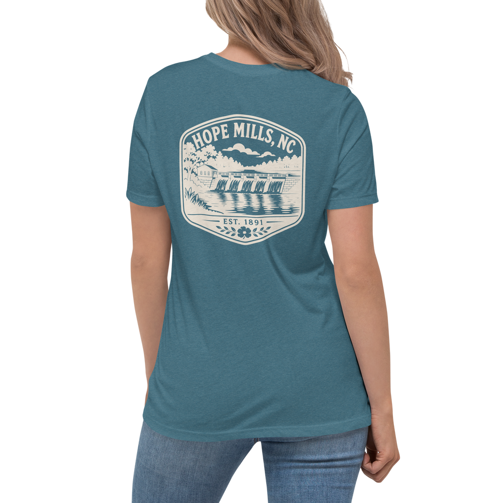 Hope Mills NC - Hope Mills Dam- Women's Relaxed T-Shirt