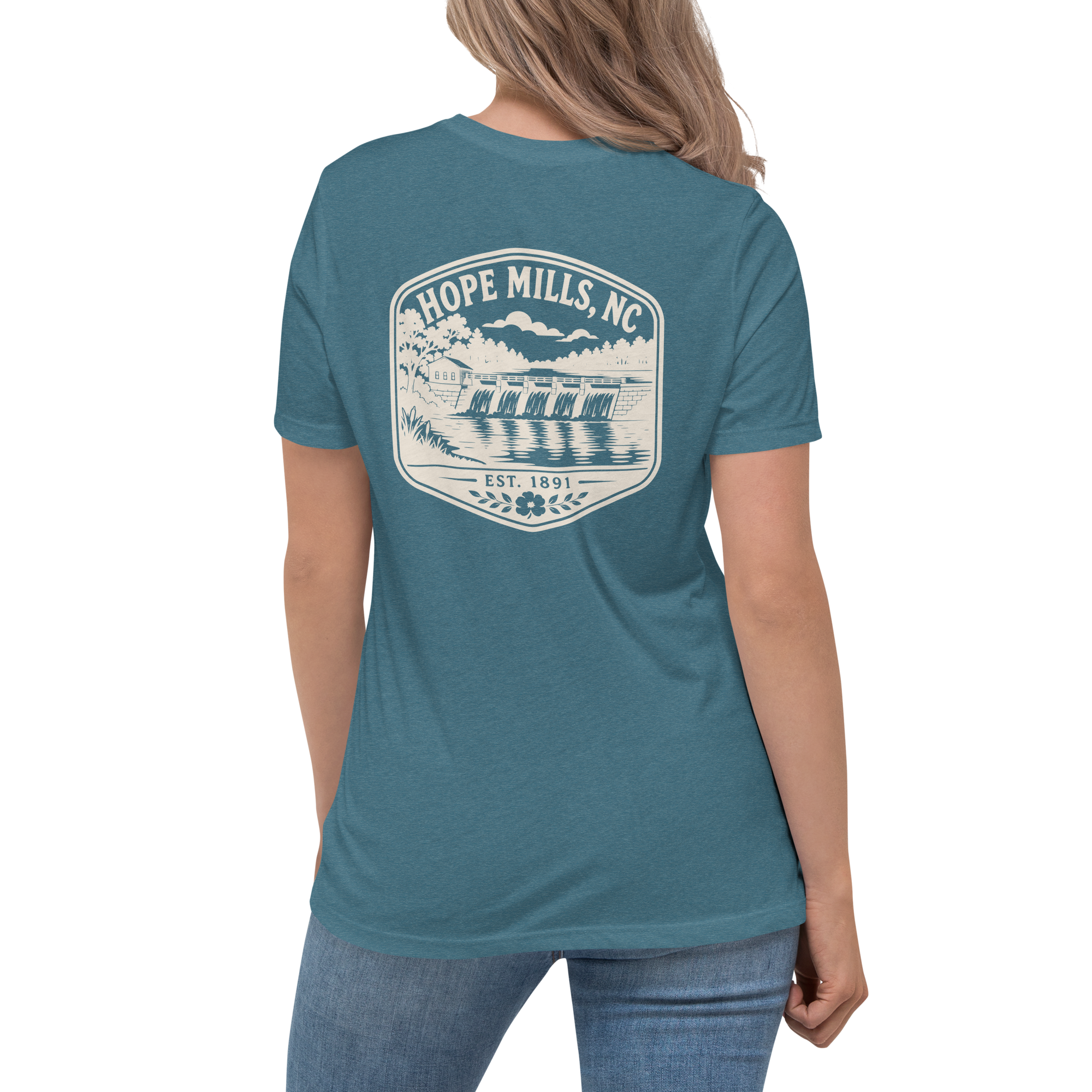 Hope Mills NC - Hope Mills Dam- Women's Relaxed T-Shirt