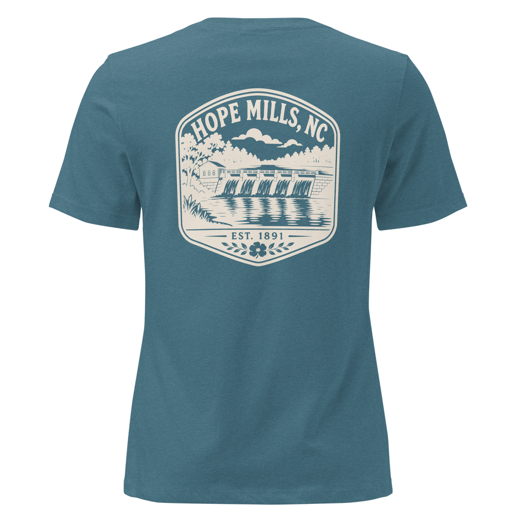 Hope Mills NC - Hope Mills Dam- Women's Relaxed T-Shirt