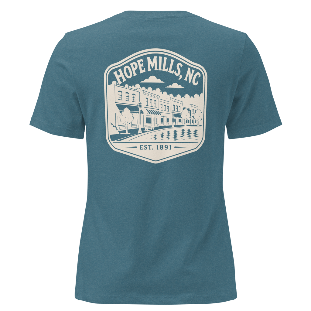 Hope Mills NC - Downtown- Women's Relaxed T-Shirt