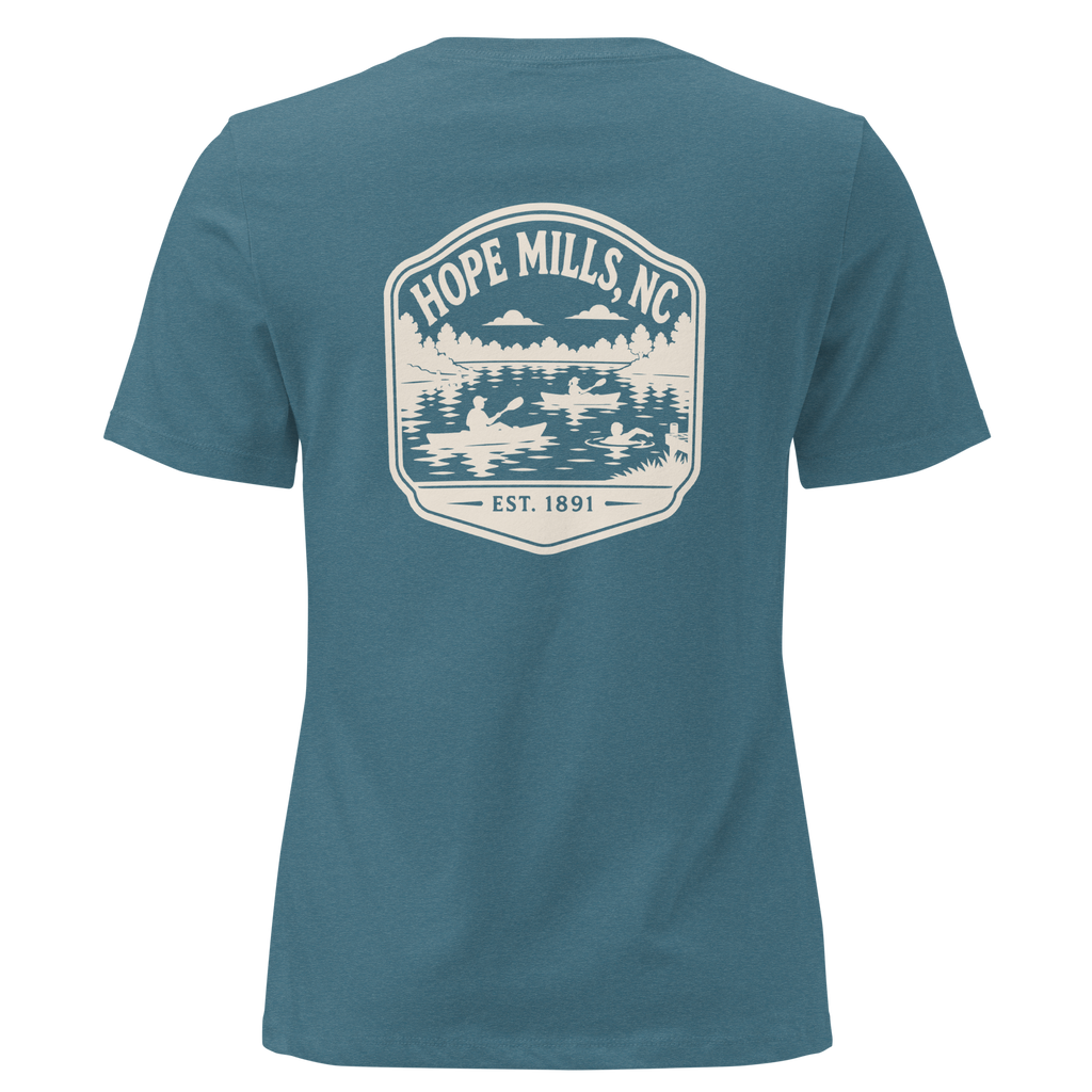 Hope Mills NC - Hope Mills Lake- Women's Relaxed T-Shirt