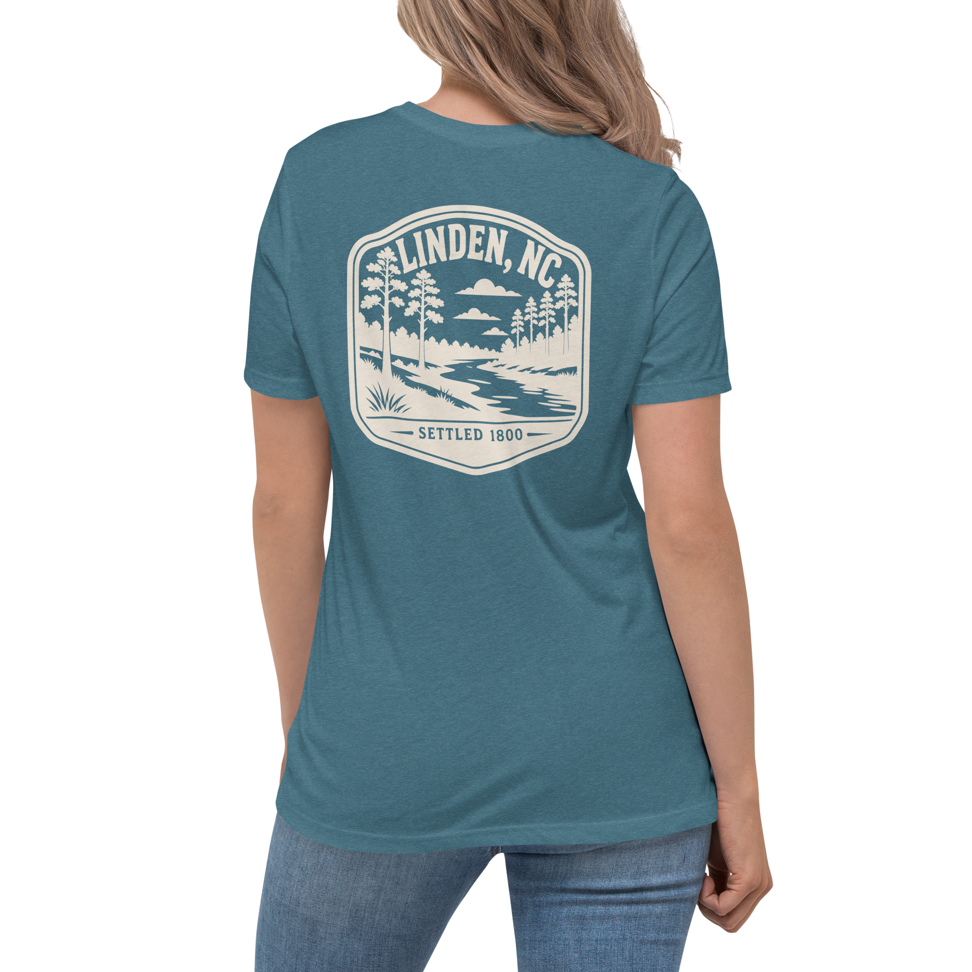Linden NC - Little River- Women's Relaxed T-Shirt
