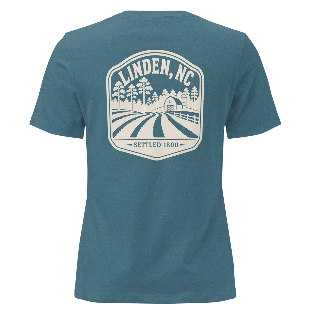Linden NC - Farm Life- Women's Relaxed T-Shirt