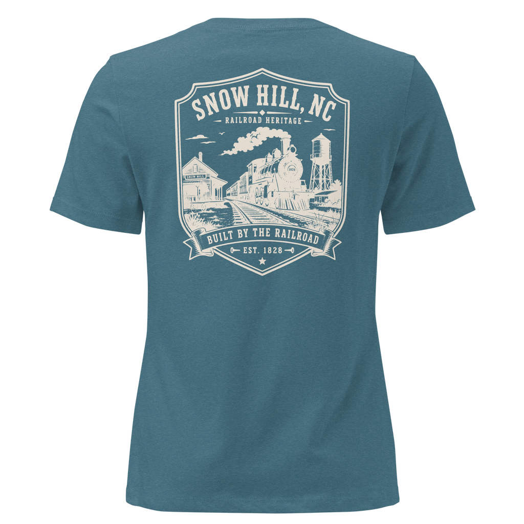 Snow Hill, NC - Built by the Railroad - Women's Relaxed T-Shirt