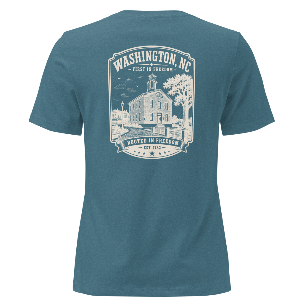 Washington, NC - Rooted in Freedom - Women's Relaxed T-Shirt