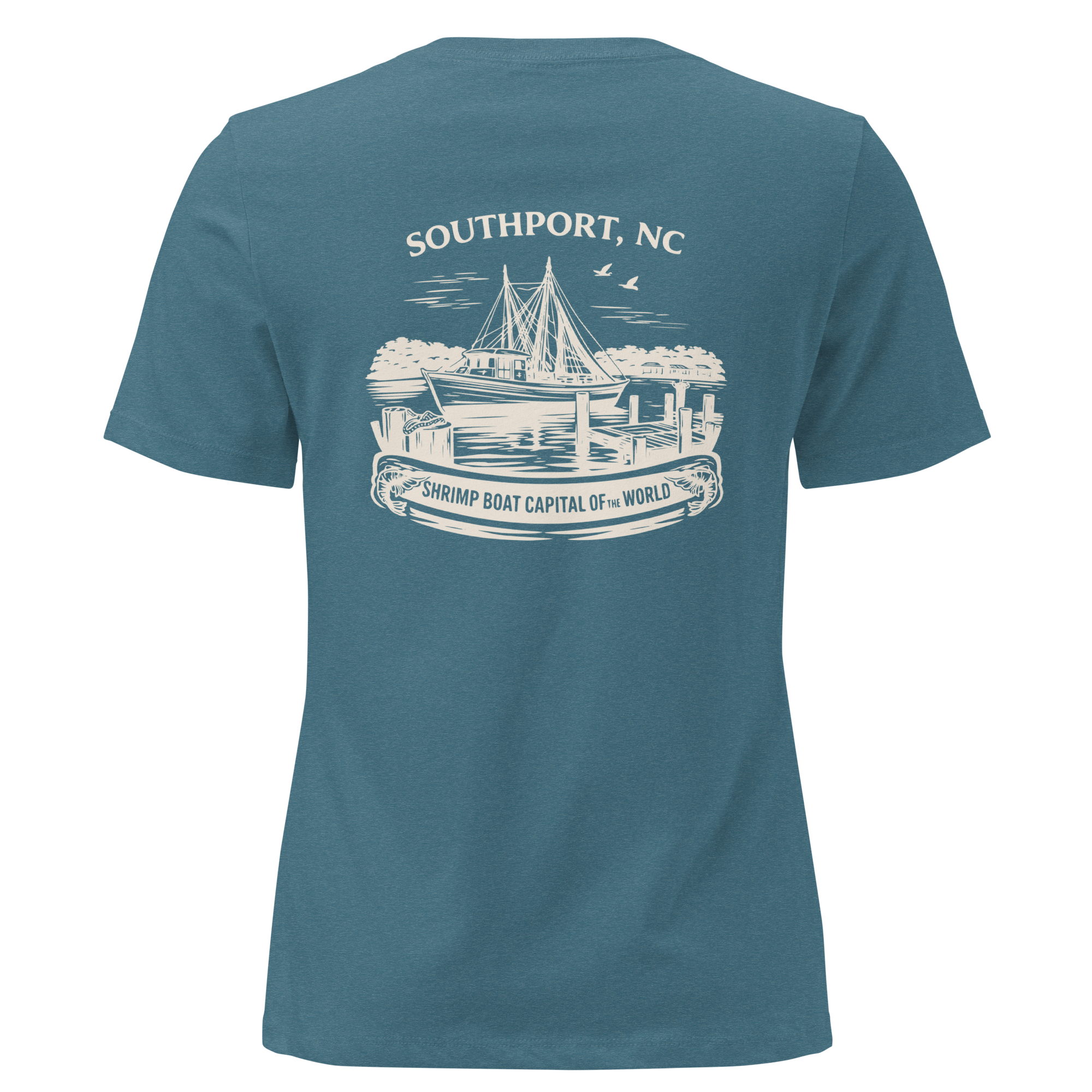 Southport NC - Shrimp Boat Capital- Women's Relaxed T-Shirt