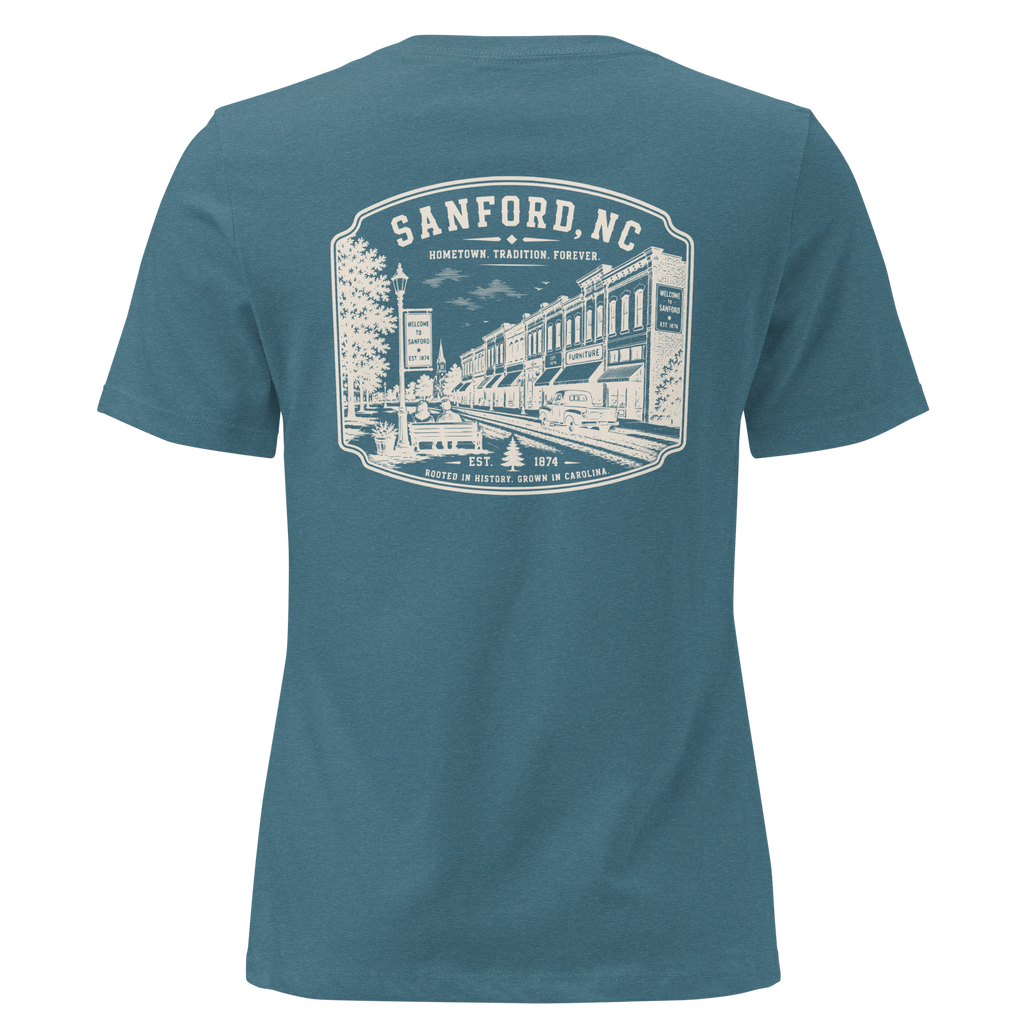 Sanford NC - Downtown - Women's Relaxed T-Shirt