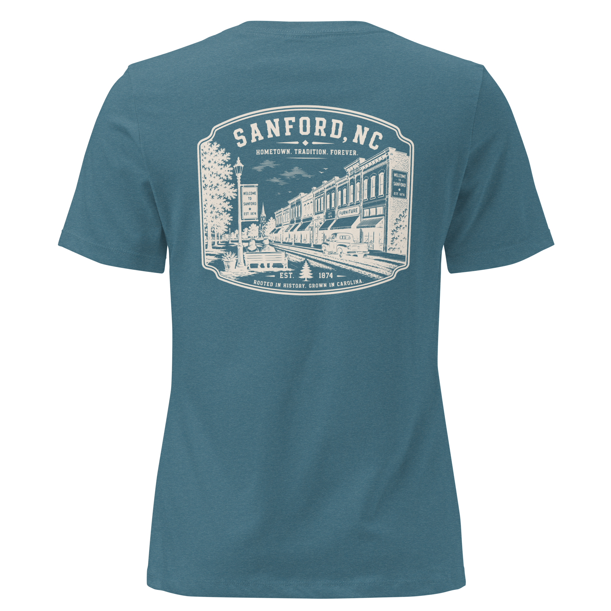 Sanford NC - Downtown - Women's Relaxed T-Shirt