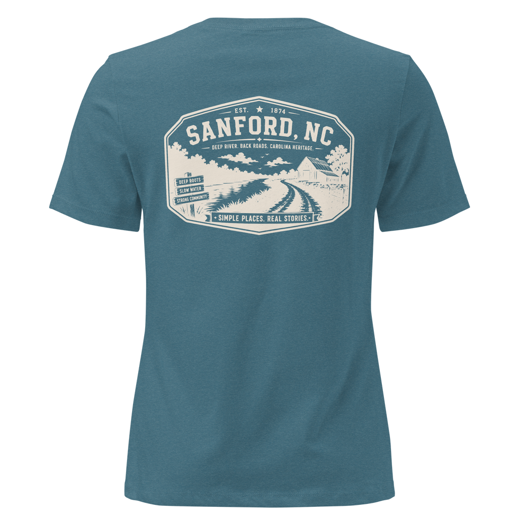 Sanford NC - Deep River Carolina - Women's Relaxed T-Shirt