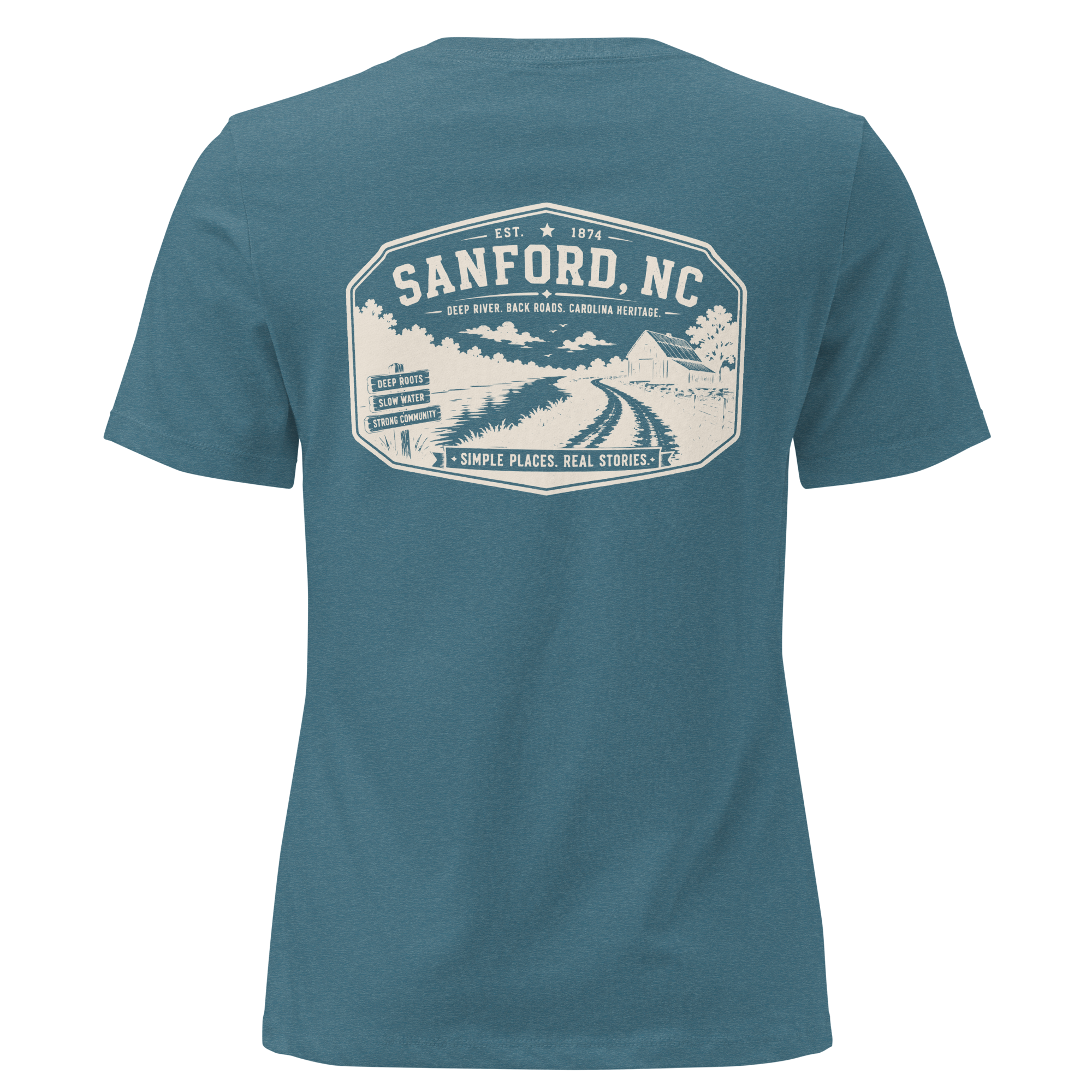 Sanford NC - Deep River Carolina - Women's Relaxed T-Shirt