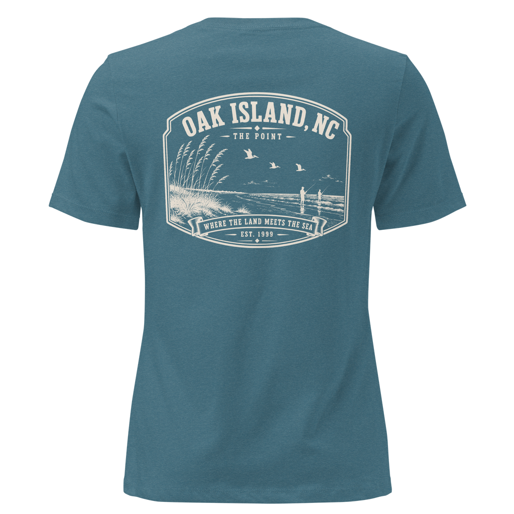 Oak Island, NC - The Point - Women's Relaxed T-Shirt
