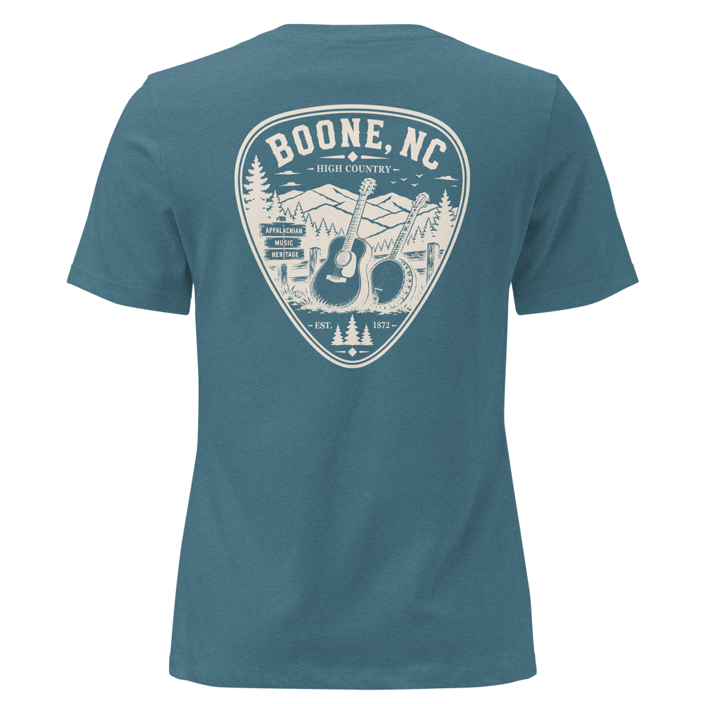 Boone NC - Mountain Music - Women's Relaxed T-Shirt