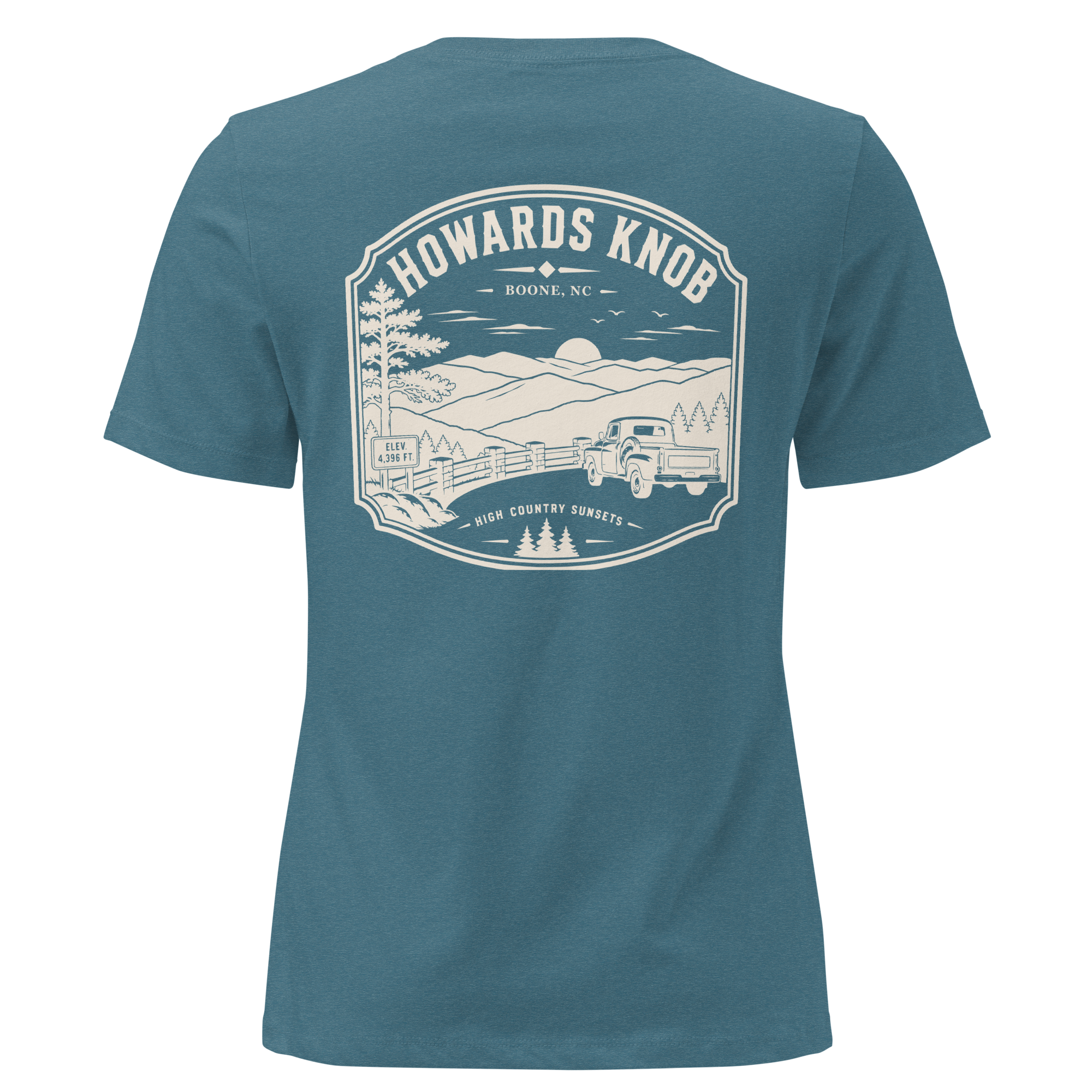 Boone NC - Howard's Knob - Women's Relaxed T-Shirt