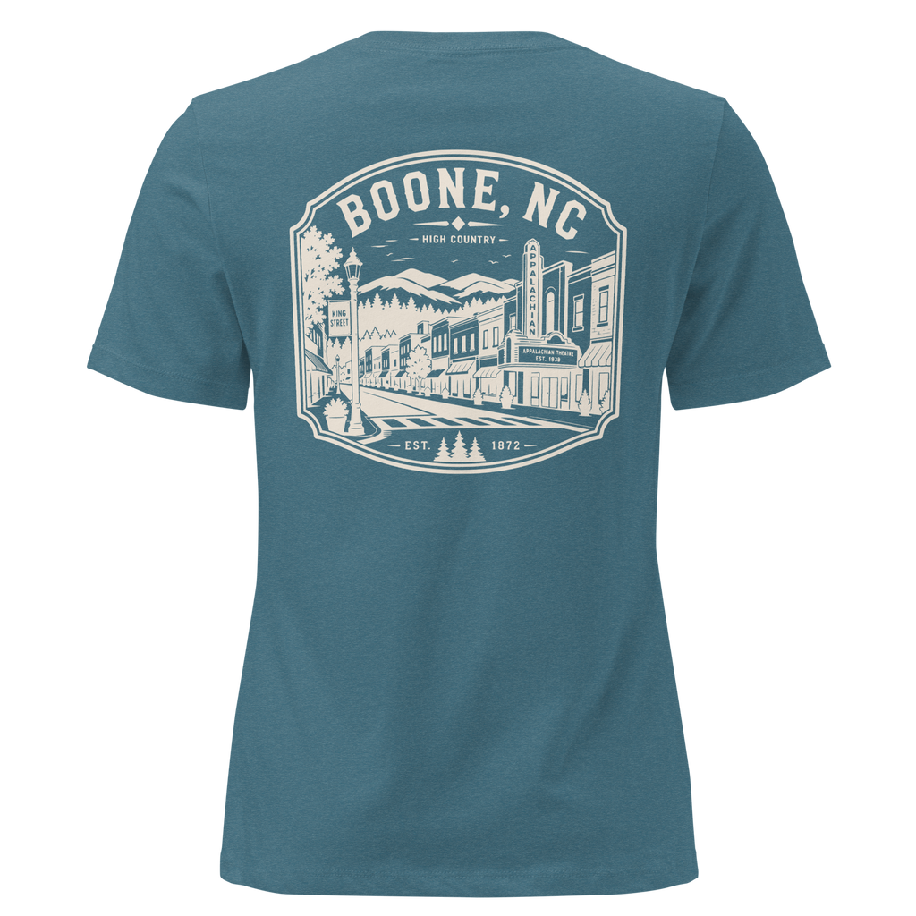 Boone NC - Downtown - Women's Relaxed T-Shirt