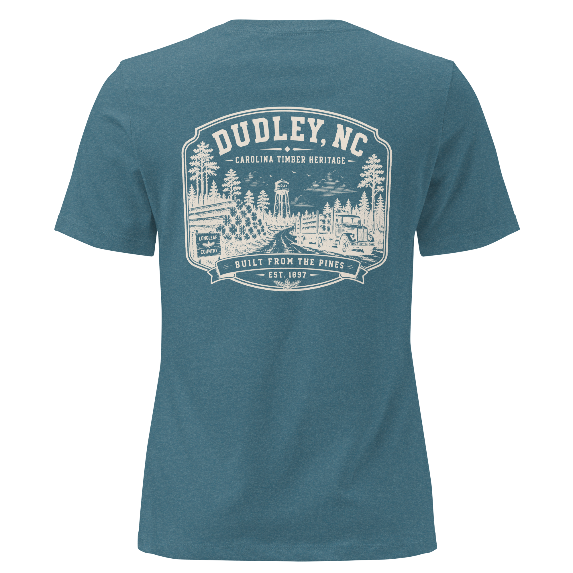 Dudley, NC - Carolina Timber- Women's Relaxed T-Shirt