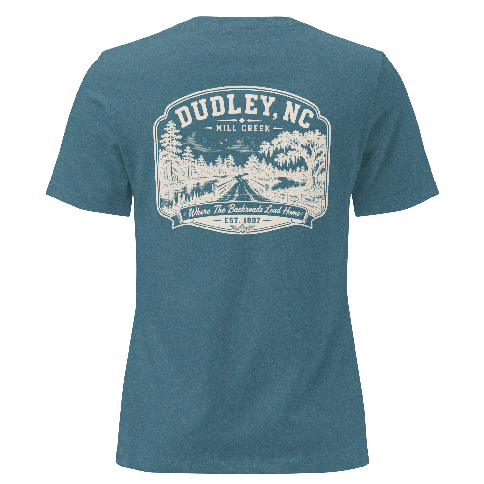 Dudley, NC - Mill Creek- Women's Relaxed T-Shirt