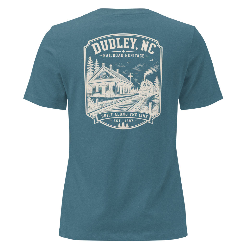 Dudley, NC - Built Along the Line - Women's Relaxed T-Shirt