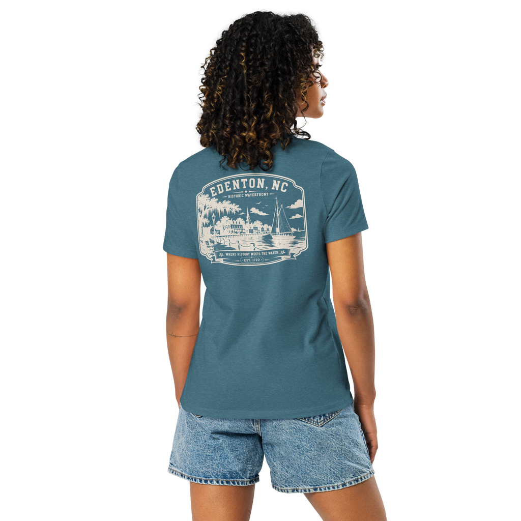 Edenton, NC - Historic Waterfront - Women's Relaxed T-Shirt