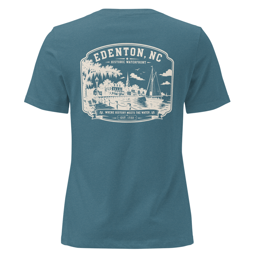 Edenton, NC - Historic Waterfront - Women's Relaxed T-Shirt