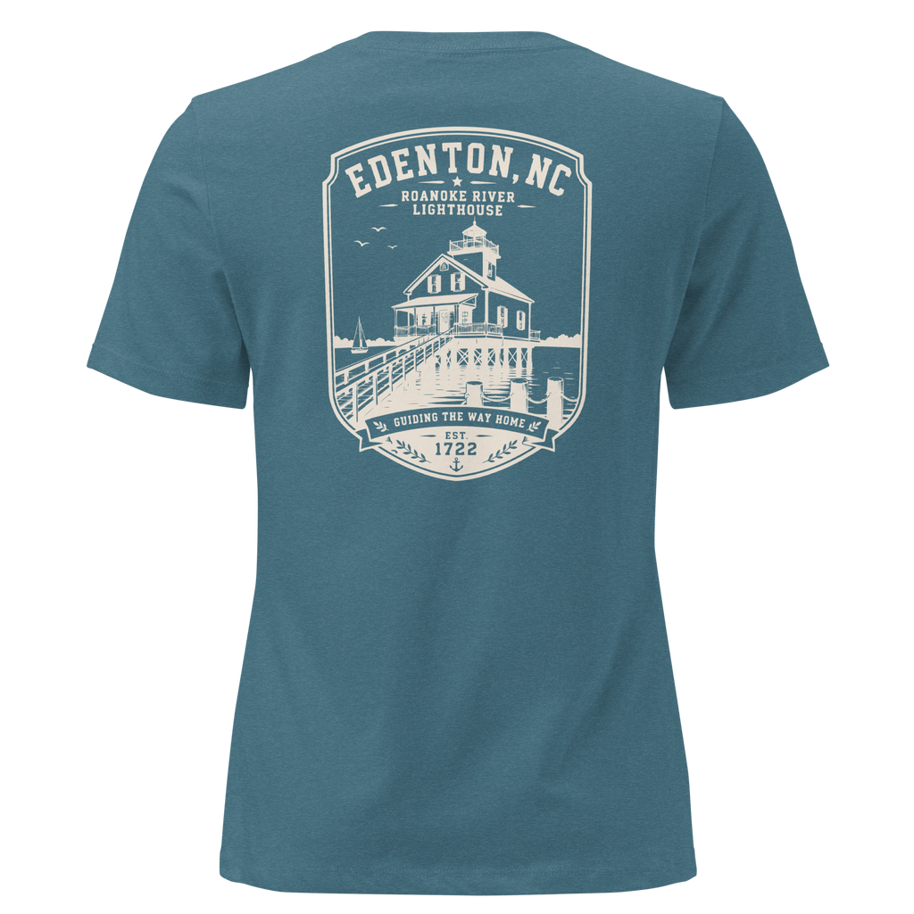 Edenton, NC - Roanoke River Lighthouse - Women's Relaxed T-Shirt