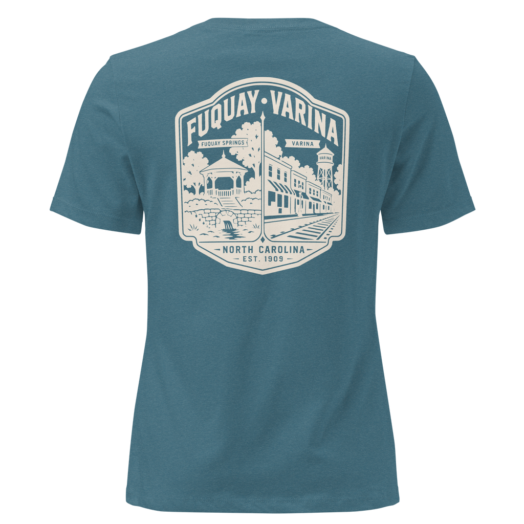 Fuquay Varina NC - Two Towns- Women's Relaxed T-Shirt