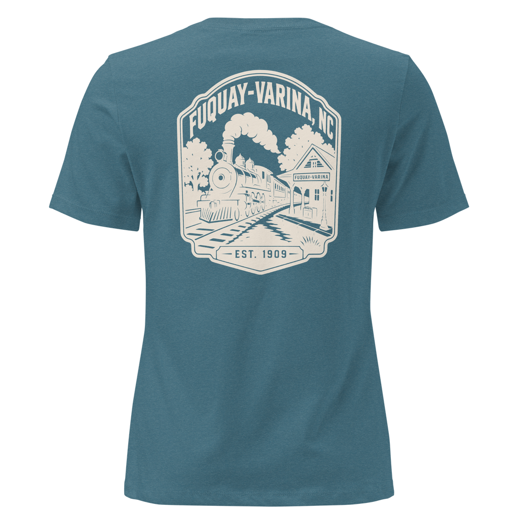Fuquay Varina NC - Railroad Town- Women's Relaxed T-Shirt